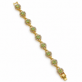 Garden Glow Crystal Flower Tennis Bracelet