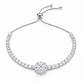 Halo Slider Tennis Bracelet