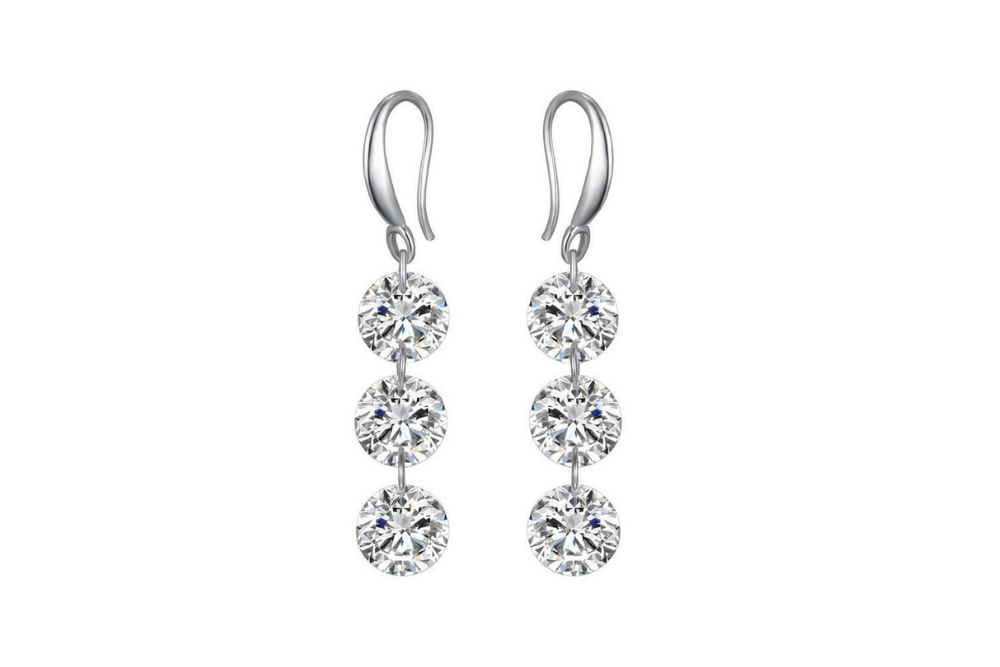 Bianca Stone Triple Brilliance Earrings
